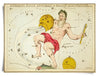 Astrologie du signe du zodiaque vintage | Impression artistique 8" x 10"