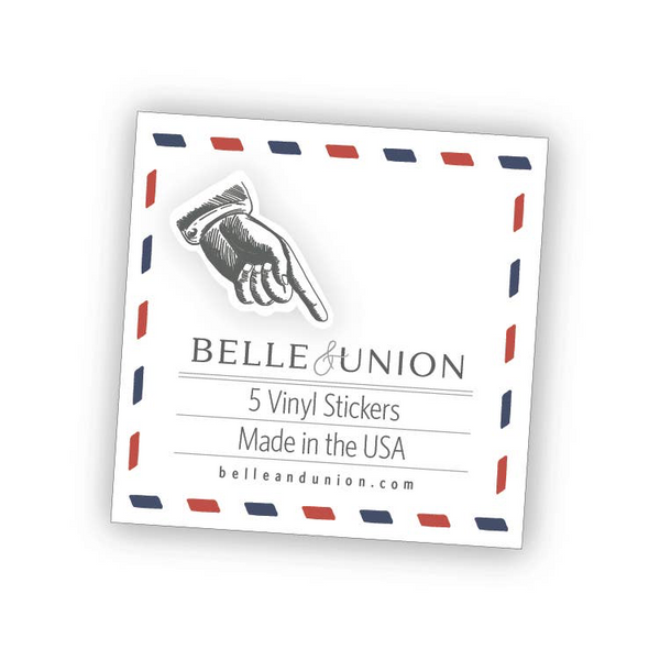 Vintage Pointing Finger Vinyl Sticker Pack