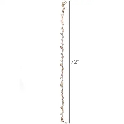Guirlande de pommes de pin en verre | Lustre Or Rose