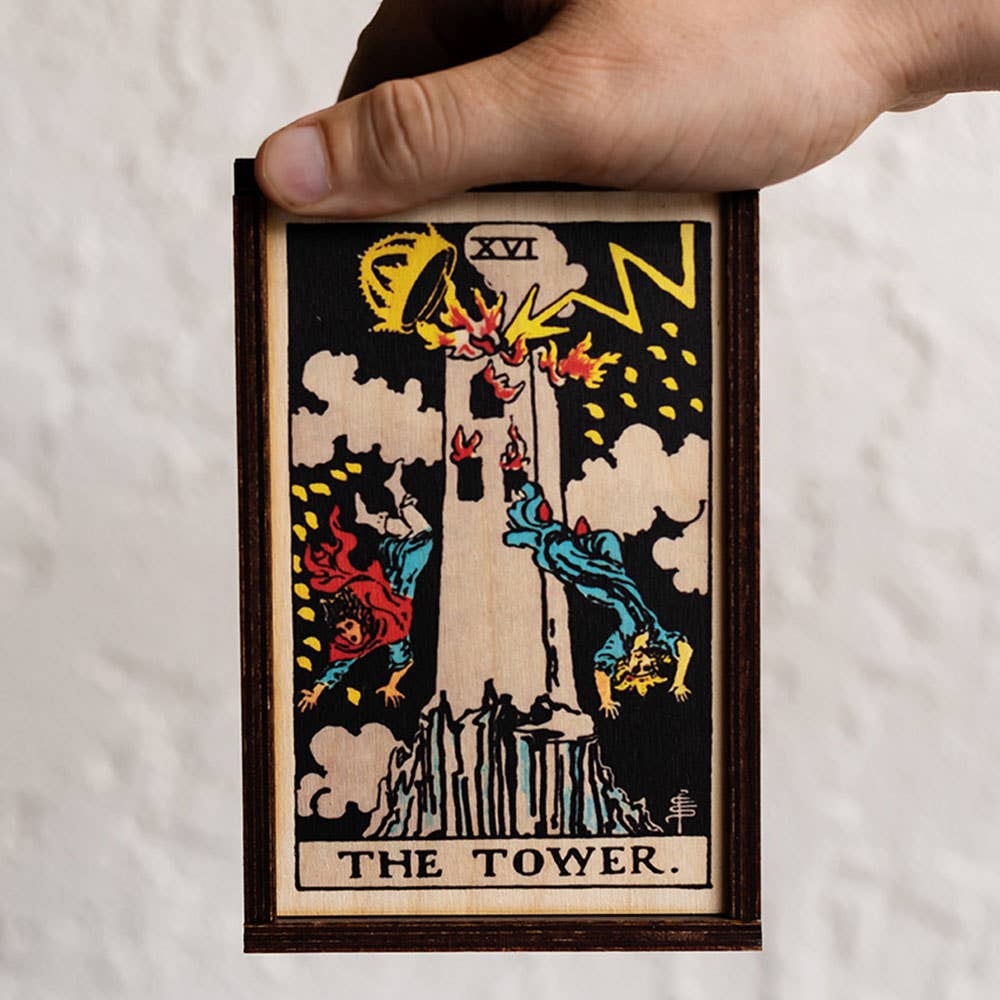 Boîte de rangement en bois inspirée du Tarot {plusieurs modèles}
