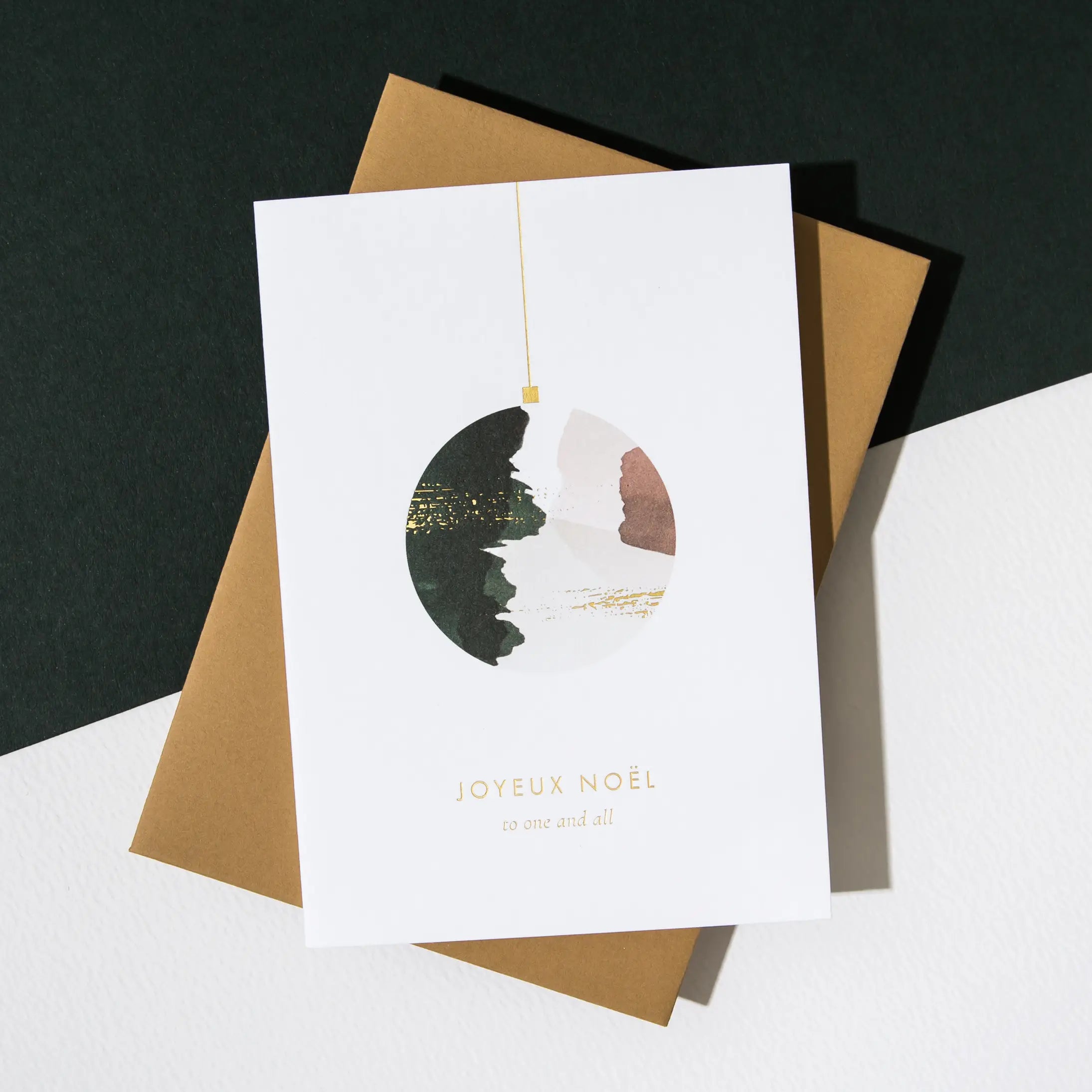 Joyeux Noël Bauble Card