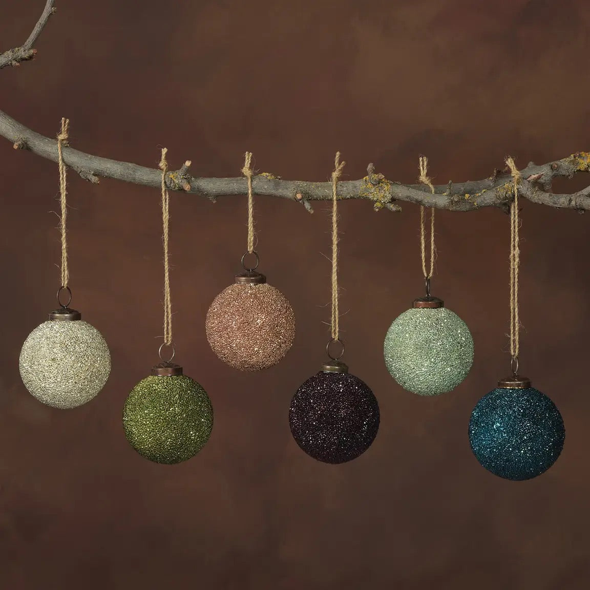 Crystalized Glass Ornament | Assorted Colors {multiple sizes}