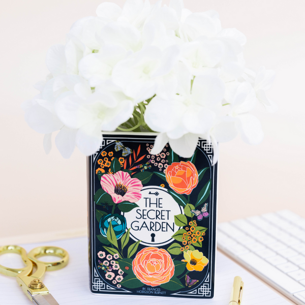 The Secret Garden Ceramic Book Vase