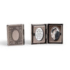 Vintage Book Locket Cufflinks | Antique Silver