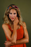 Printed Velvet Headband | Scandi Forest