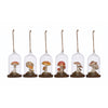 Glass Cloche Ornament with Resin Mushrooms