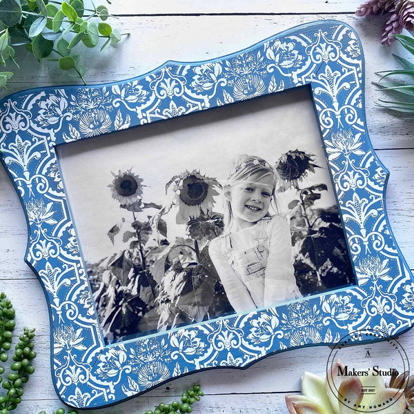 Floral Damask 12x12 Mesh Stencil