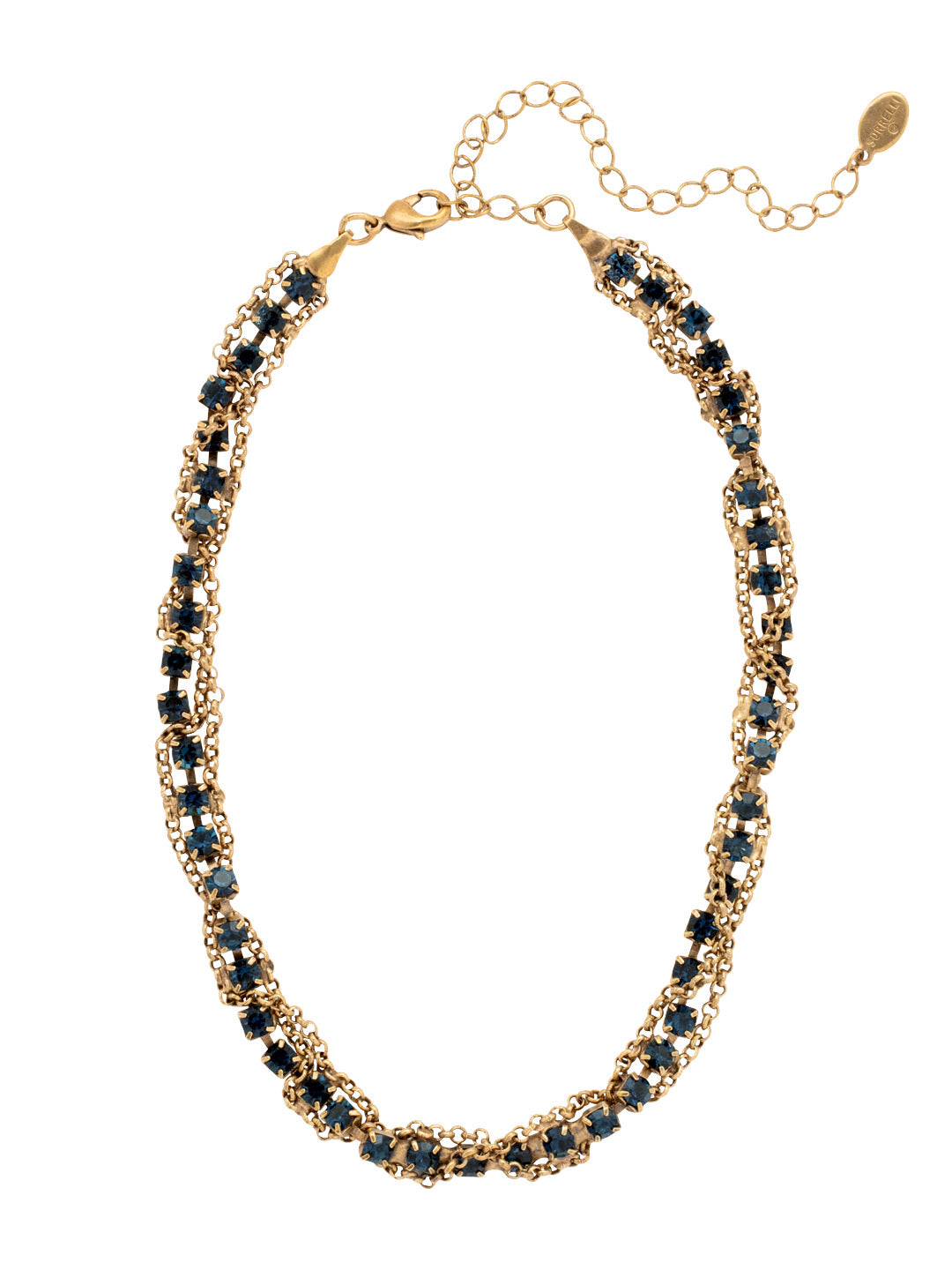 Collier de tennis classique Brandi | Bleu Venise