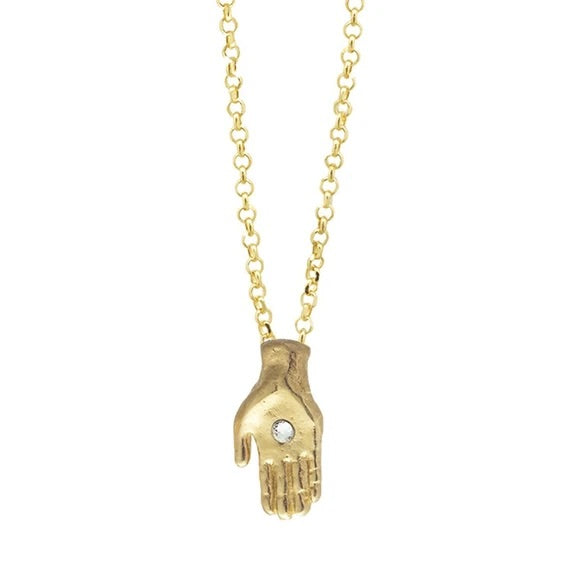 Good Verbs Giving Necklace | 18K Gold Plated {16”-18”}