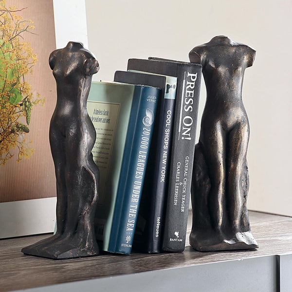 Female Torso Cast Iron Bookends {Pair}