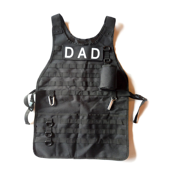 Tactical BBQ Apron | Carabiner and Bottle Opener