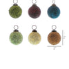 Crystalized Glass Ornament | Assorted Colors {multiple sizes}