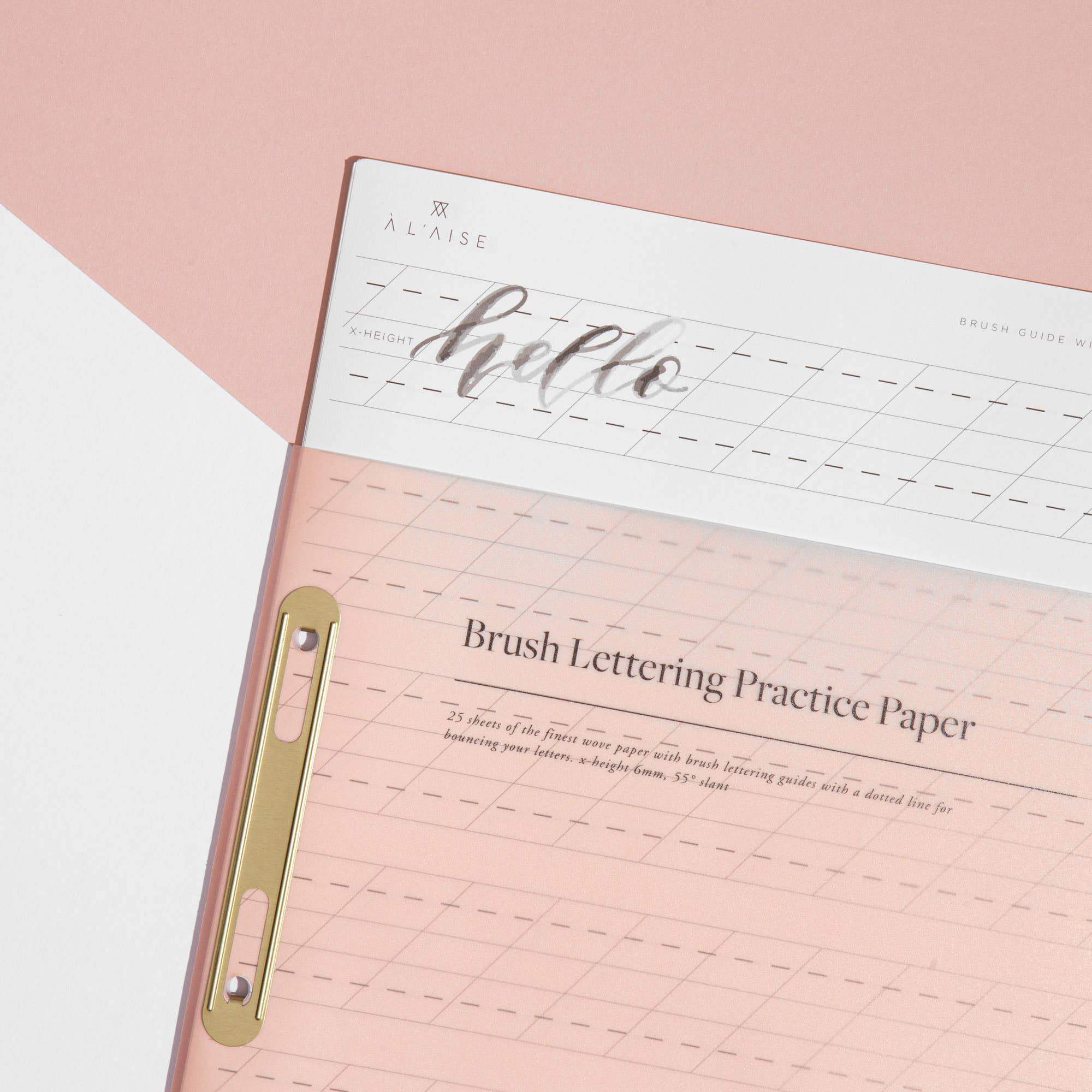 Cahiers d'exercices de calligraphie moderne {options multiples}