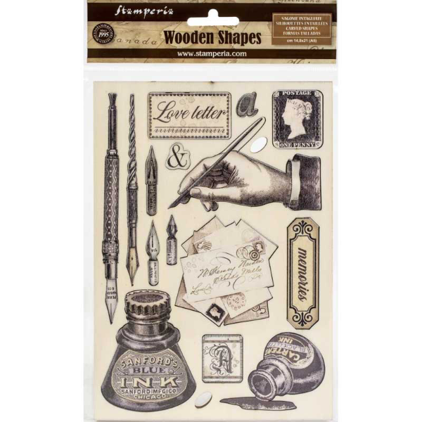 Wooden Die-Cut Shapes | Calligraphy