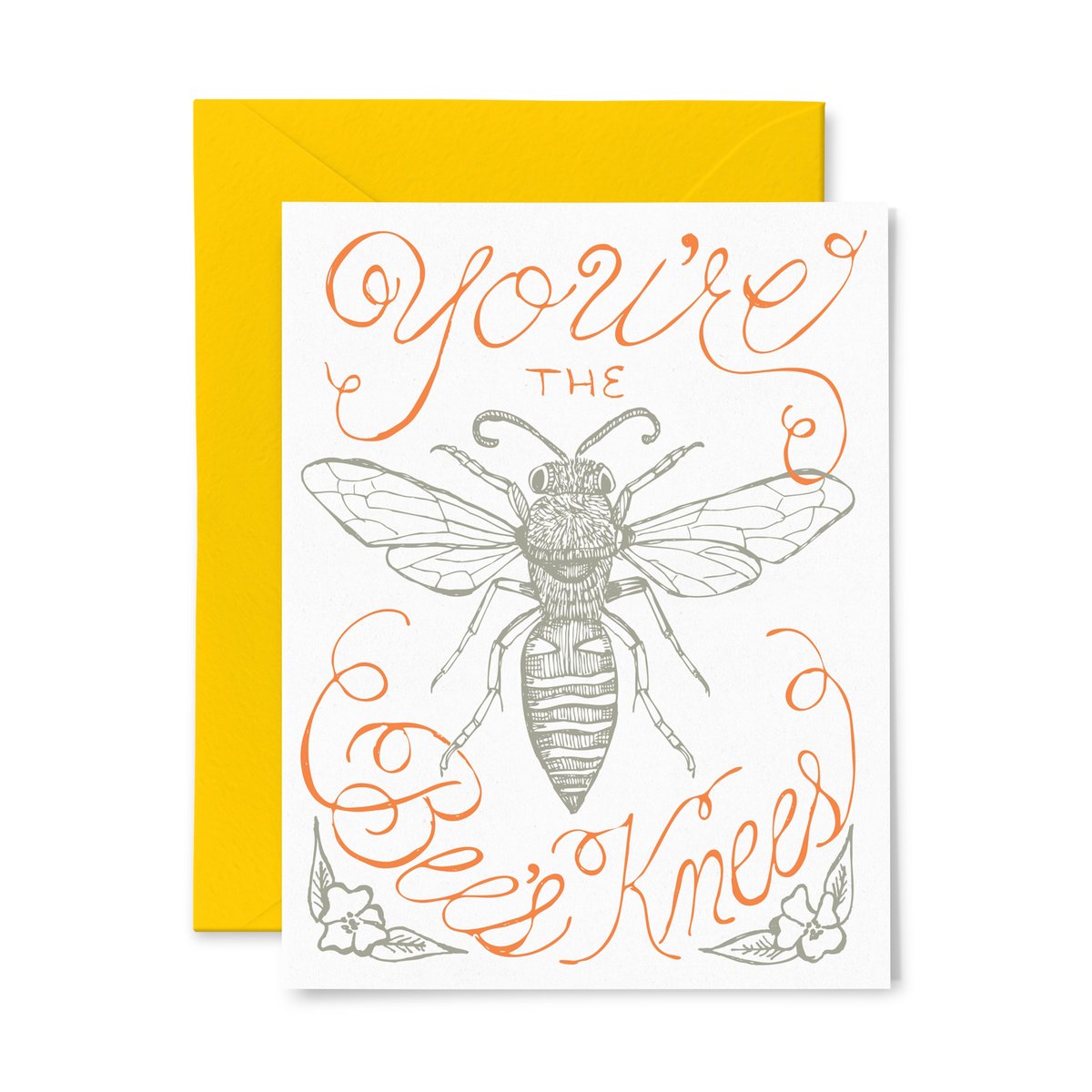 Carte de remerciement | Les genoux d'abeille