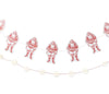 Ensemble de bannières circulaires en feutre du Père Noël