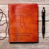 Journaux en cuir faits à la main {5x7} | Collection Zodiaque