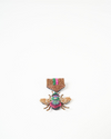 Broche Médaille Abeille Arc-en-ciel