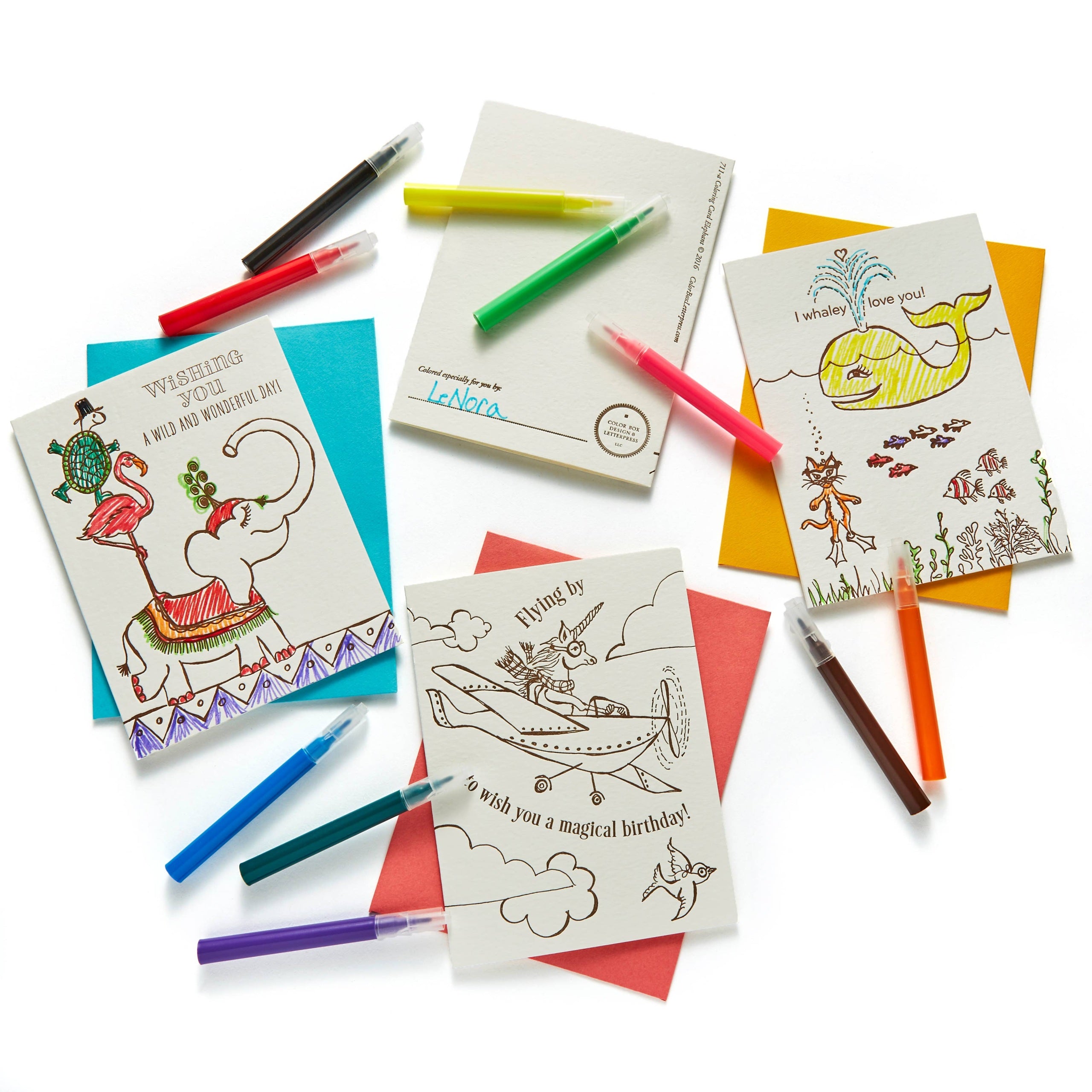 Coloring Card Kit