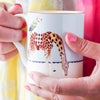 Giraffe + Elephant Mug Set