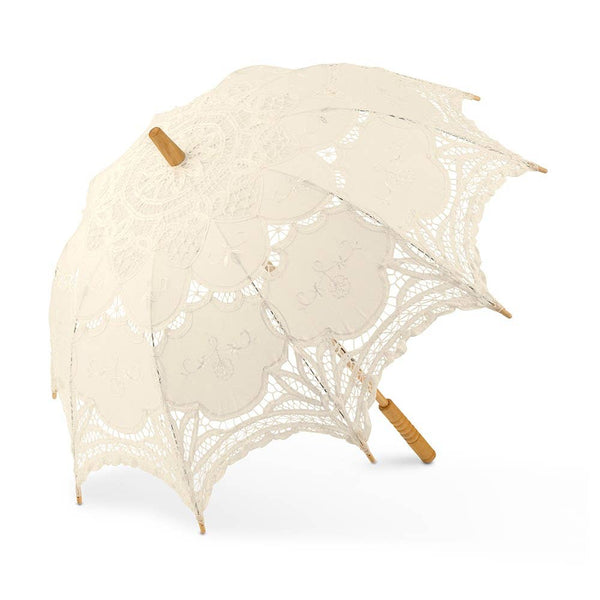Parasol antique en dentelle de Battenburg