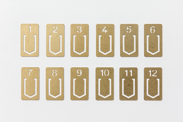 Traveler’s Company Brass Number Clips