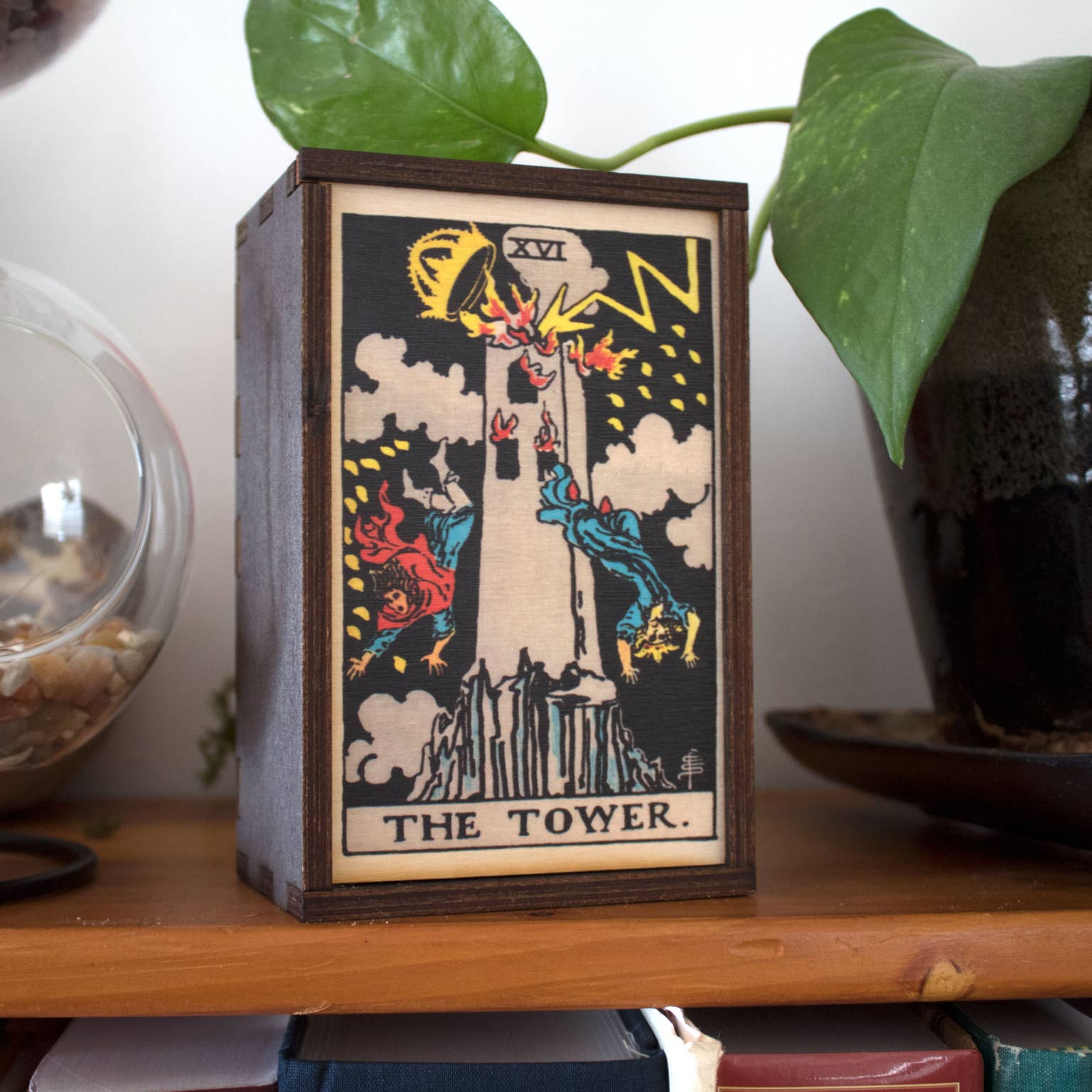 Boîte de rangement en bois inspirée du Tarot {plusieurs modèles}
