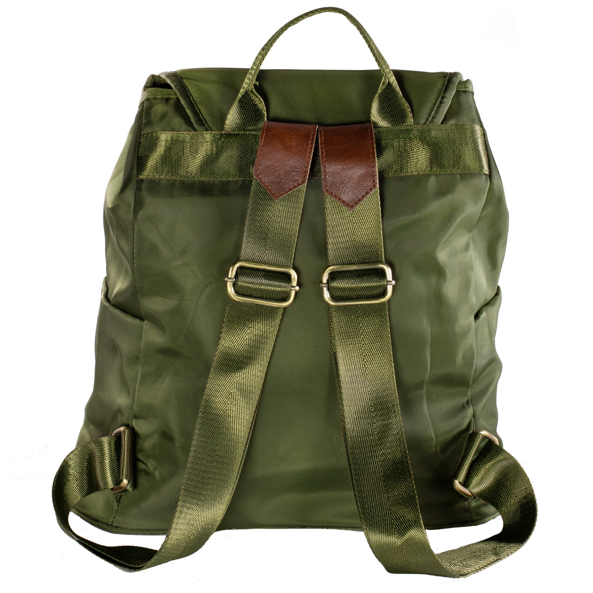 Sac à dos à cordon olive