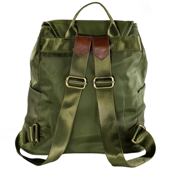 Sac à dos à cordon olive