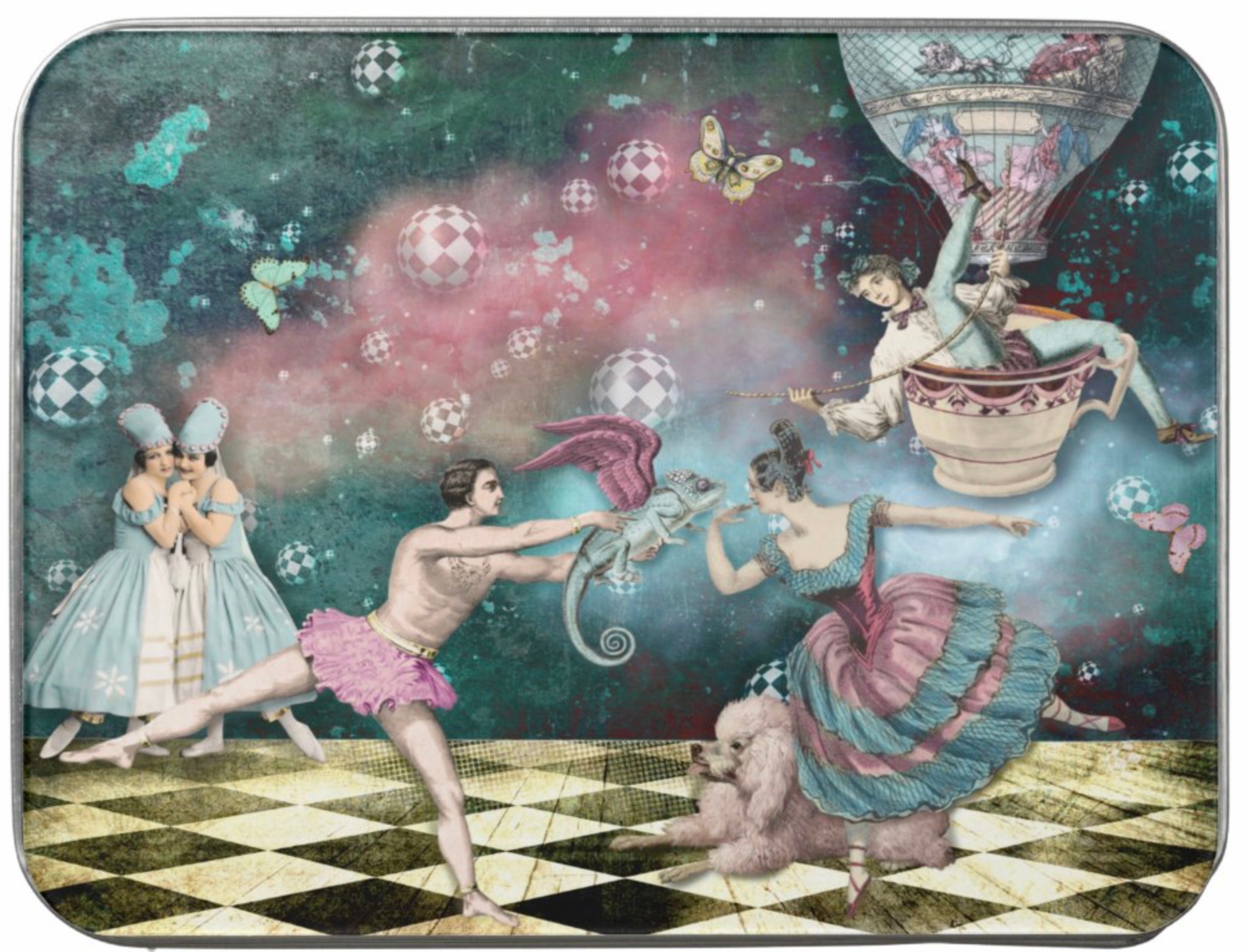 Puzzle et étain en acrylique Danse du Fibonacci