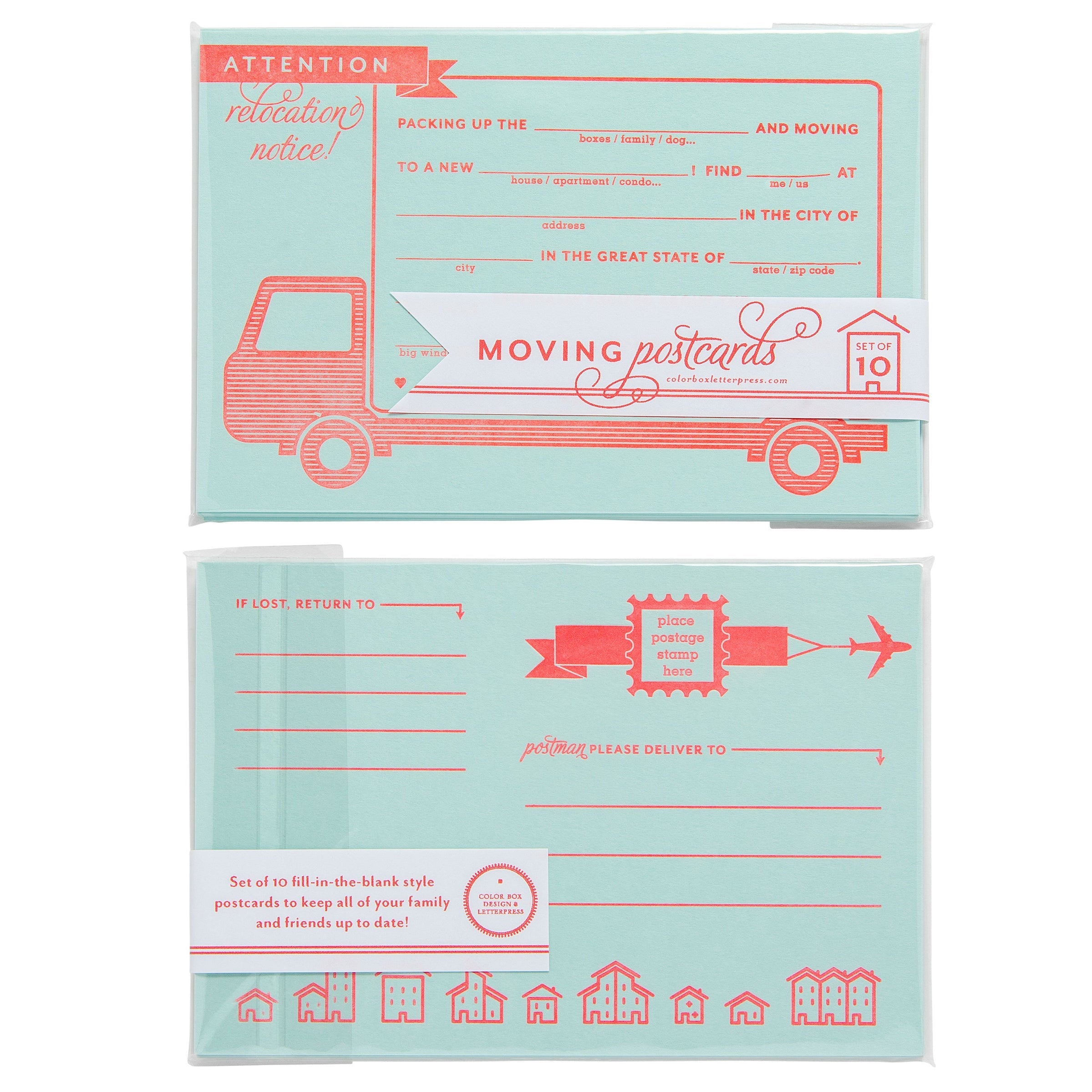 Cartes postales en mouvement