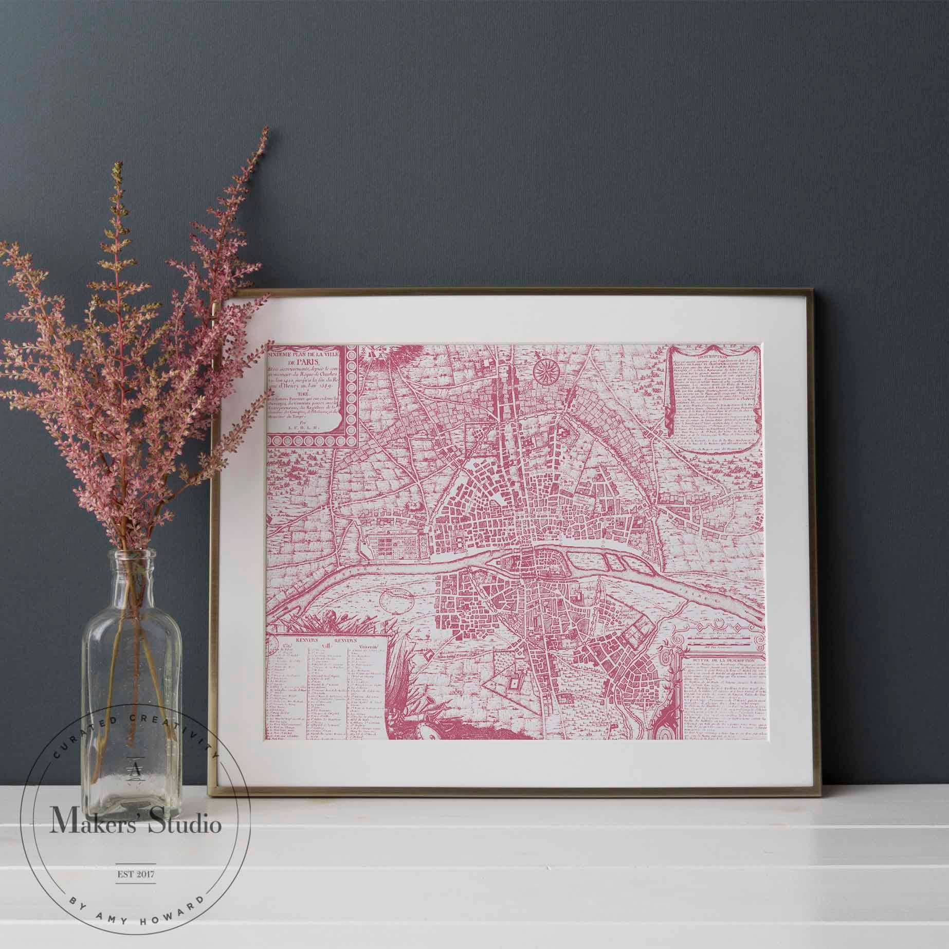 Pochoir en maille | Plan de Paris {18