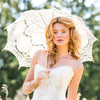Parasol antique en dentelle de Battenburg