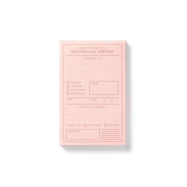 Grown-Ass Person Memo Pad