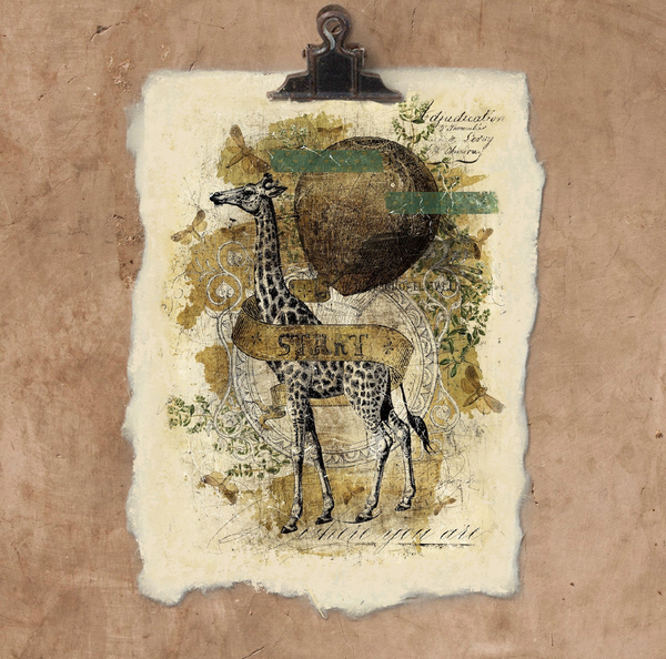 Commencez là où vous êtes | Impression d’art sur papier fait main {12x16}