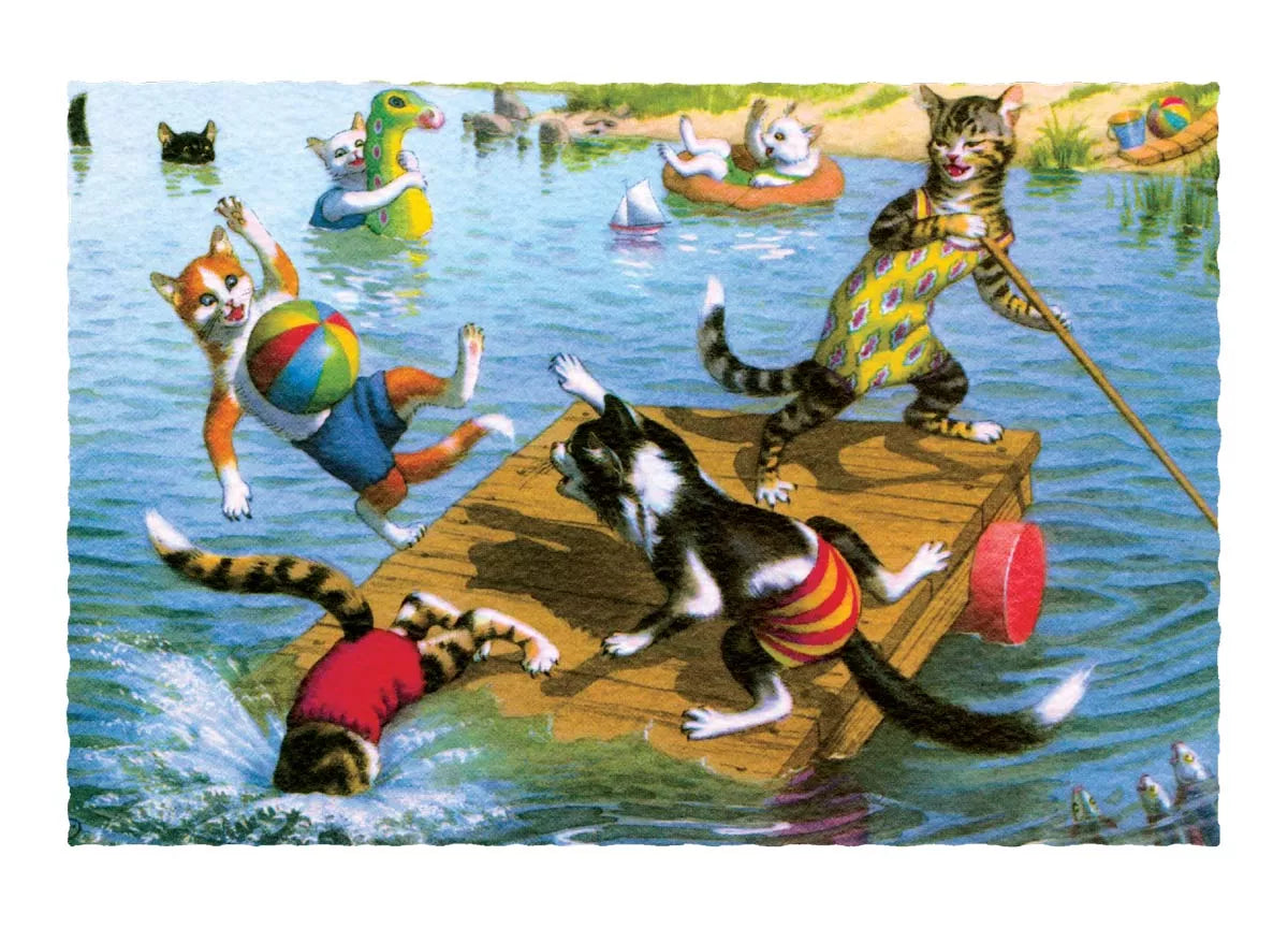 Delightfully Dressed Cats Greeting Card Box