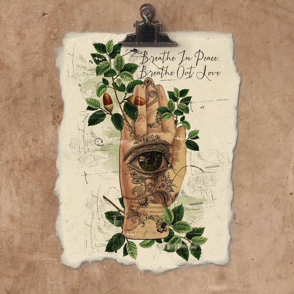 Breathe in Peace 12x16 Art Print on Handmade Paper