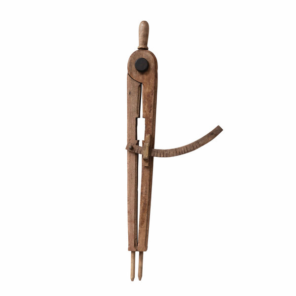 Décor de rapporteur en bois de manguier {30"}