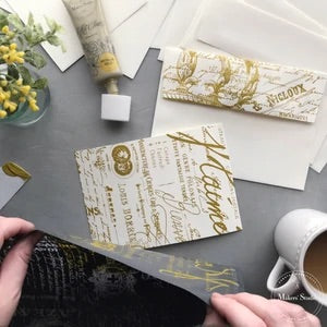 Parisian Script 12x18 Mesh Stencil {clearance}