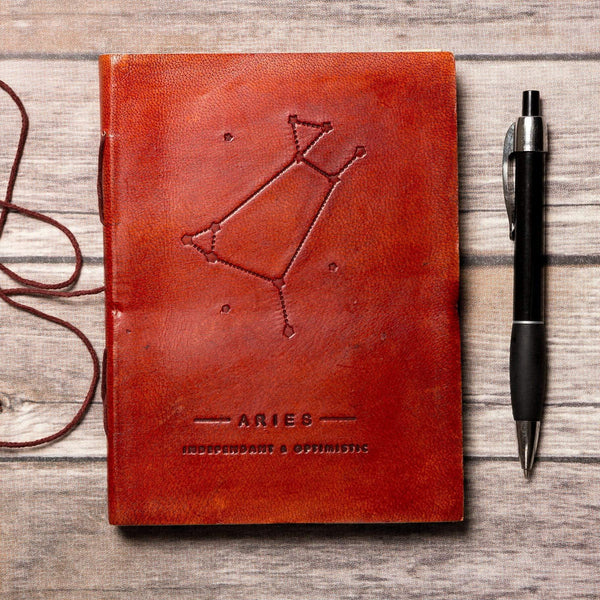 Handmade Leather Journals {5x7} | Zodiac Collection