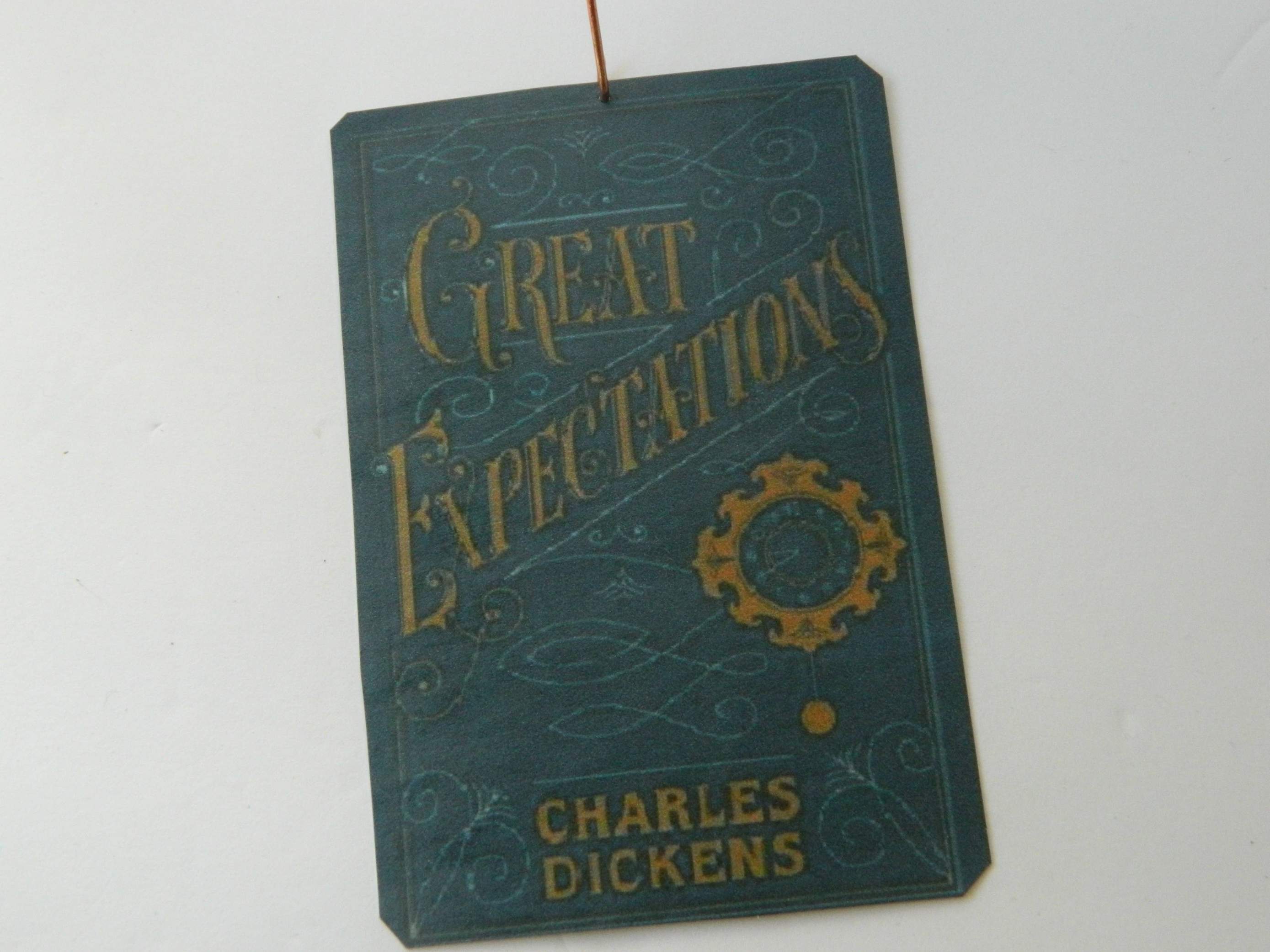Handmade Vintage Book Cover Ornaments {Various Titles}