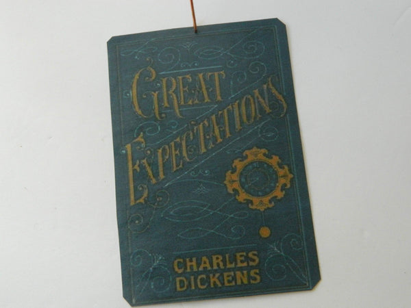 Handmade Vintage Book Cover Ornaments {Various Titles}
