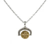 Gold Dupré Spinner Frame Necklace