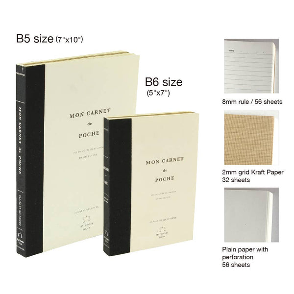 Carnet brut d'inspiration parisienne {plusieurs formats}