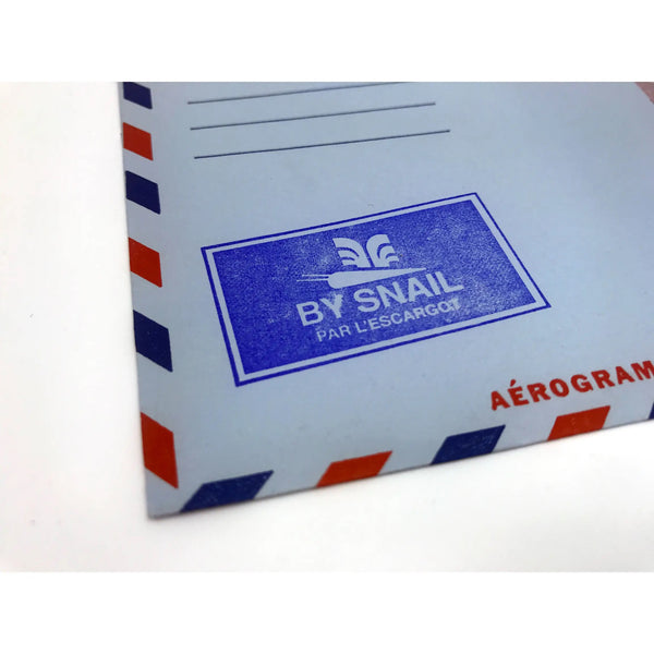 By Snail Wooden Handle Rubber Stamp {multiple sizes}