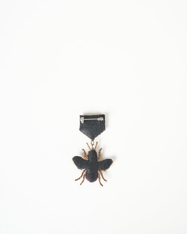 Broche Médaille Abeille Arc-en-ciel