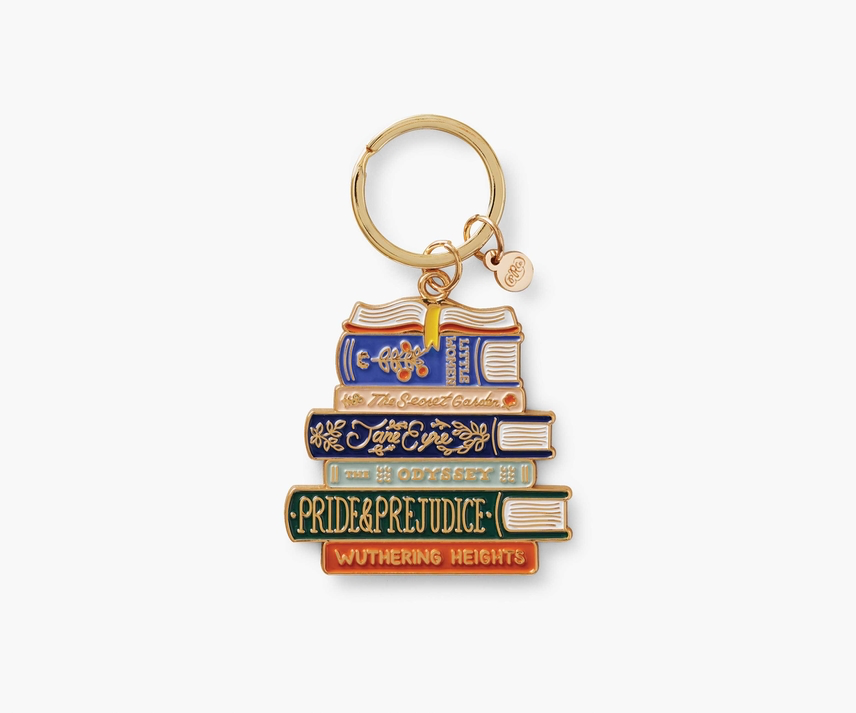 Porte-clés en émail du club de lecture
