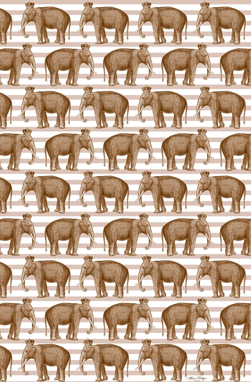 Royal Elephant Wrapping Paper