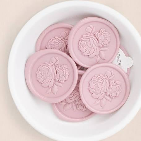 Timbre de cire | Pivoines vintage {3D}