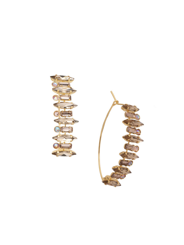 Boucle d'oreille créole Emory Statement | Sucre brut